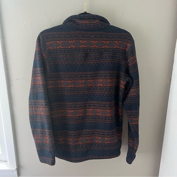 North Face Fleece Half Zip Aztec Stripe Navy Sienna - Picture 4 of 4